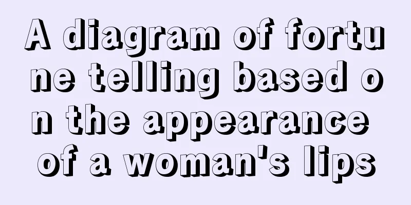 A diagram of fortune telling based on the appearance of a woman's lips