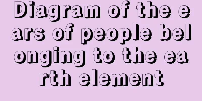 Diagram of the ears of people belonging to the earth element