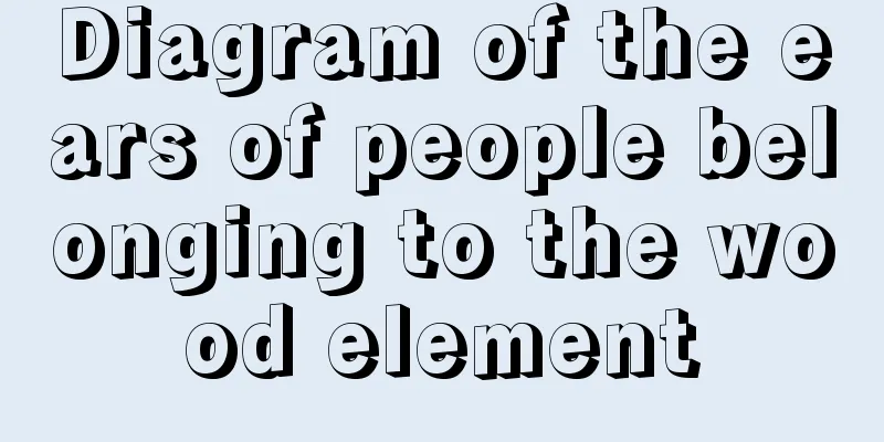 Diagram of the ears of people belonging to the wood element