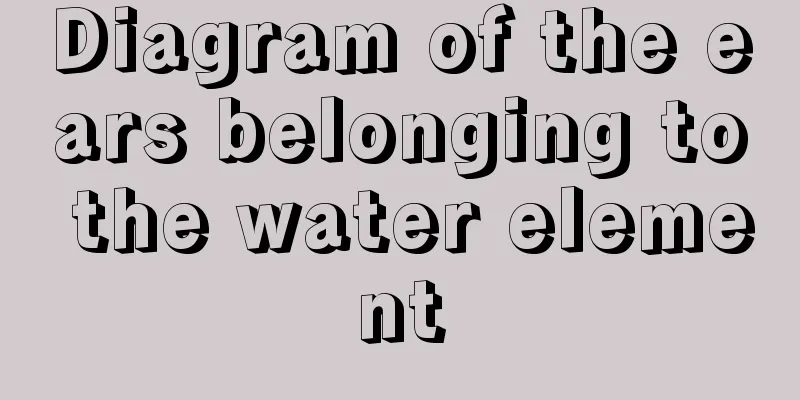 Diagram of the ears belonging to the water element