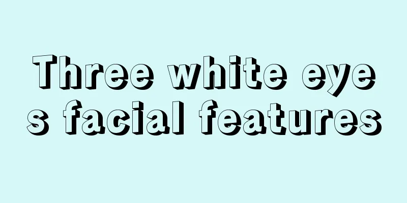 Three white eyes facial features