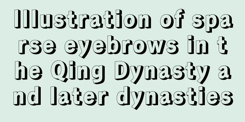 Illustration of sparse eyebrows in the Qing Dynasty and later dynasties