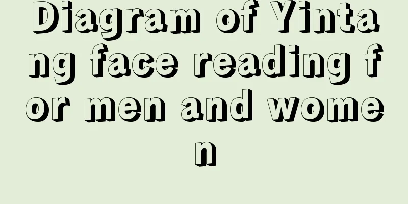 Diagram of Yintang face reading for men and women