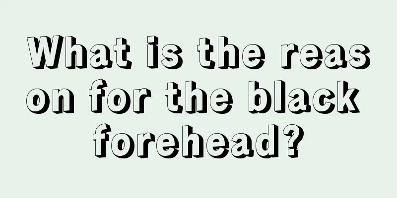 What is the reason for the black forehead?