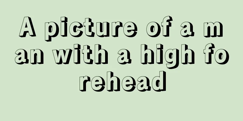 A picture of a man with a high forehead