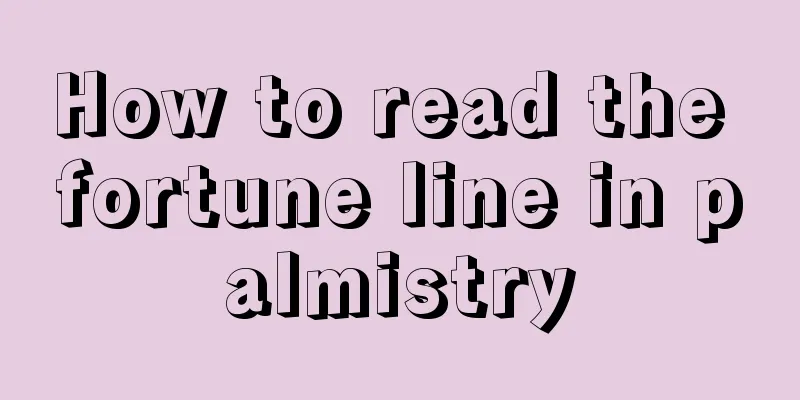 How to read the fortune line in palmistry