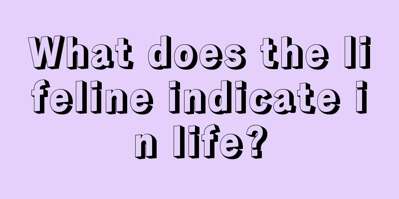What does the lifeline indicate in life?
