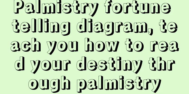 Palmistry fortune telling diagram, teach you how to read your destiny through palmistry