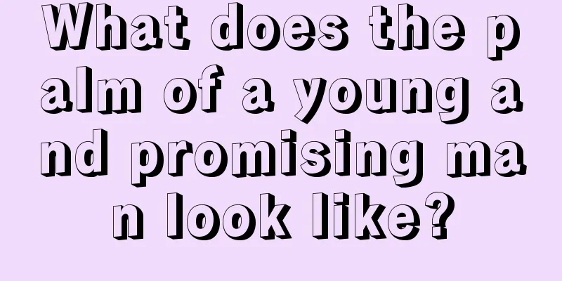 What does the palm of a young and promising man look like?