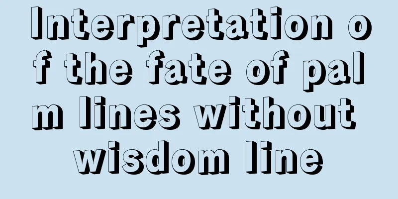 Interpretation of the fate of palm lines without wisdom line