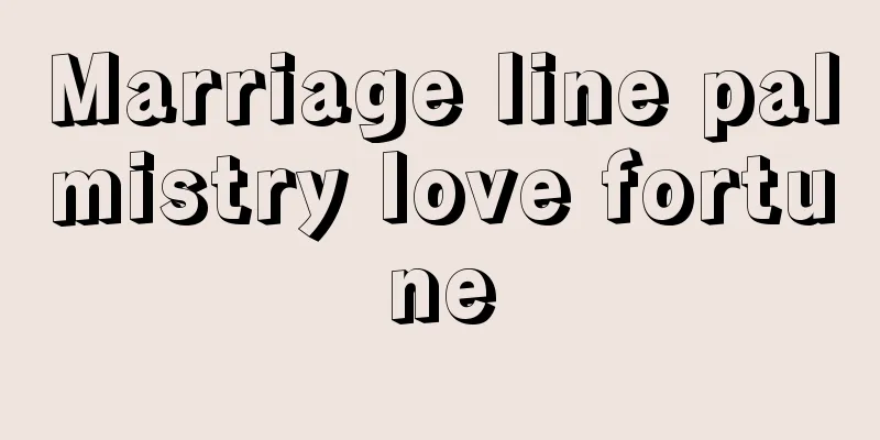 Marriage line palmistry love fortune