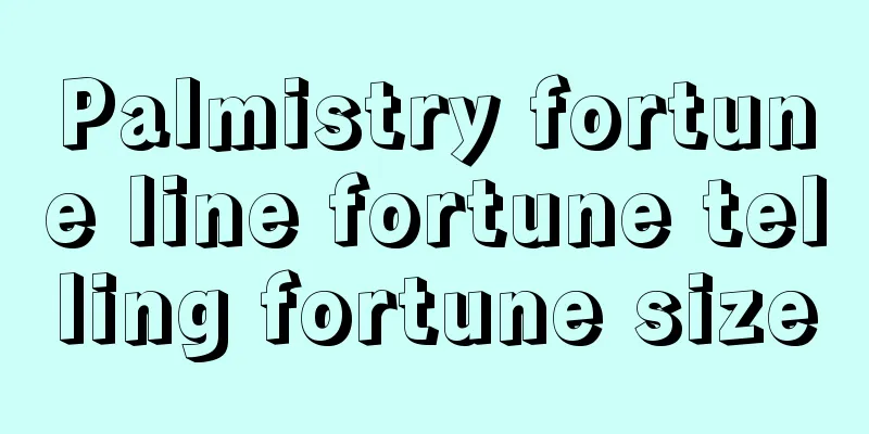 Palmistry fortune line fortune telling fortune size