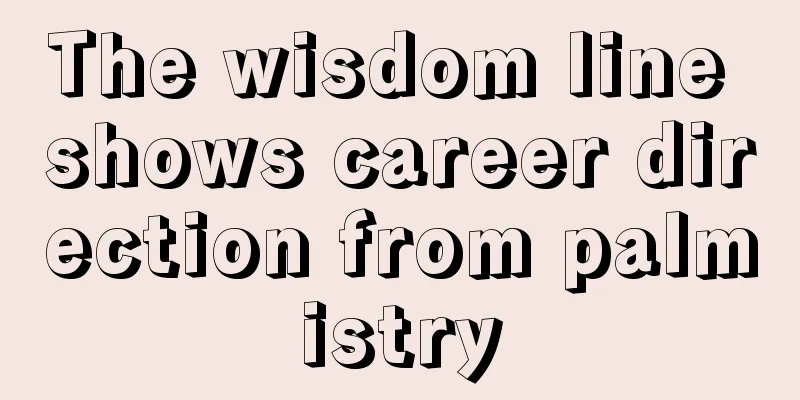 The wisdom line shows career direction from palmistry