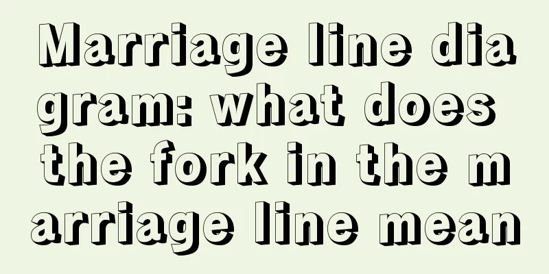 Marriage line diagram: what does the fork in the marriage line mean