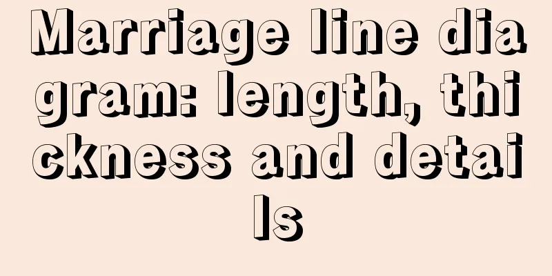 Marriage line diagram: length, thickness and details