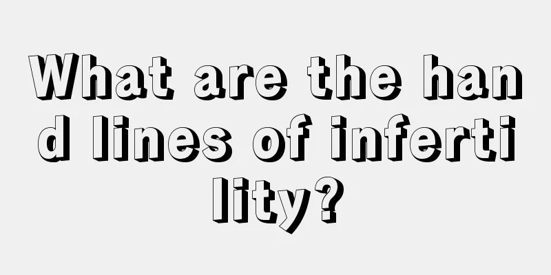 What are the hand lines of infertility?