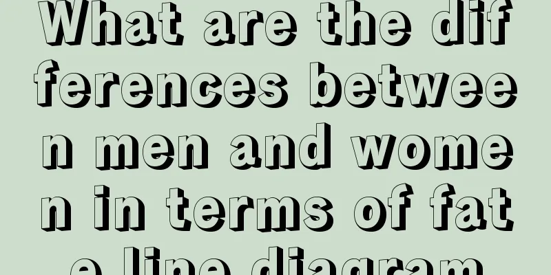 What are the differences between men and women in terms of fate line diagram