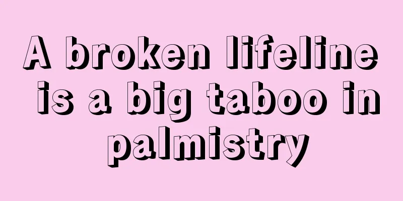 A broken lifeline is a big taboo in palmistry