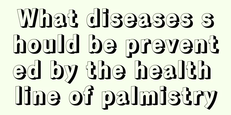 What diseases should be prevented by the health line of palmistry