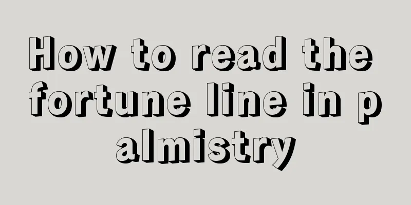 How to read the fortune line in palmistry