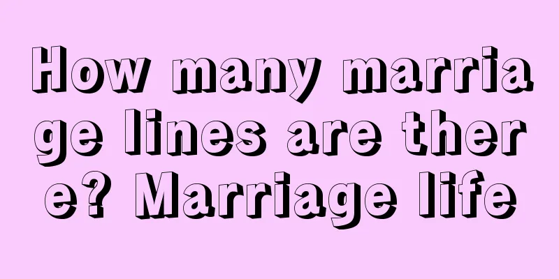 How many marriage lines are there? Marriage life