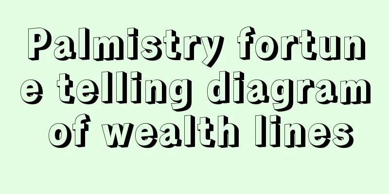 Palmistry fortune telling diagram of wealth lines