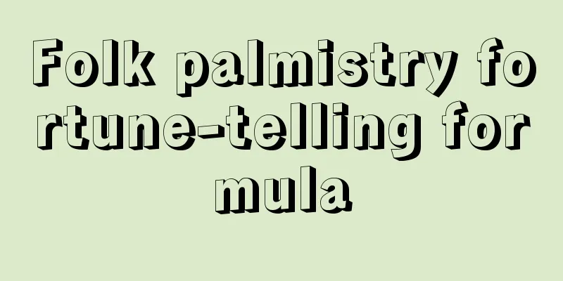 Folk palmistry fortune-telling formula