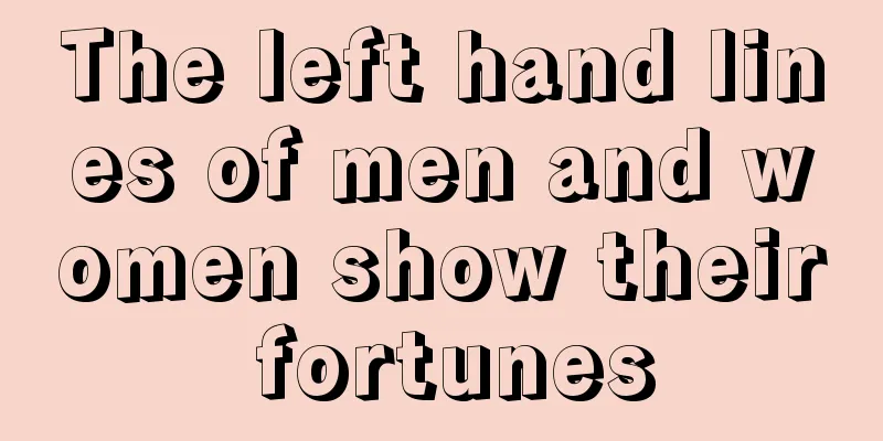 The left hand lines of men and women show their fortunes