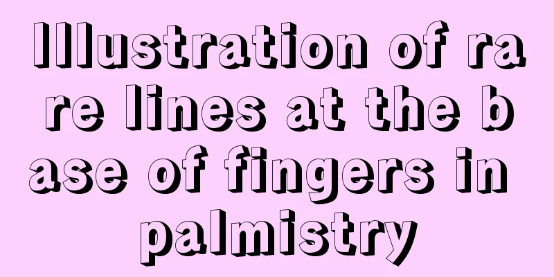 Illustration of rare lines at the base of fingers in palmistry