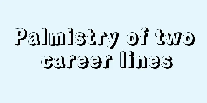 Palmistry of two career lines