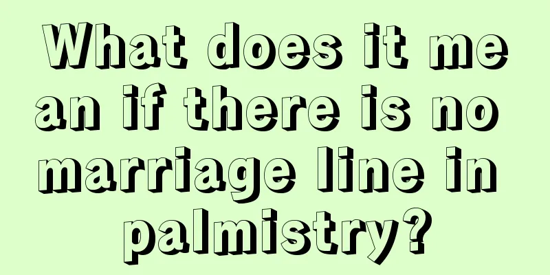 What does it mean if there is no marriage line in palmistry?
