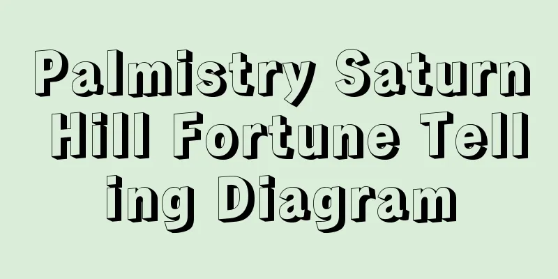 Palmistry Saturn Hill Fortune Telling Diagram