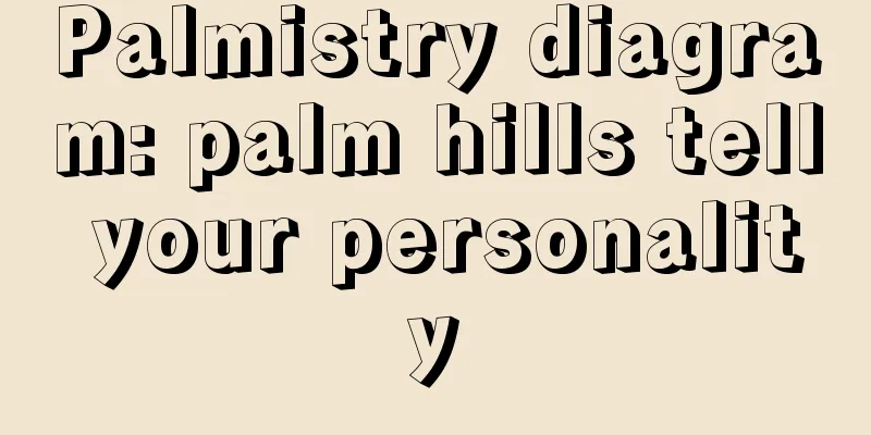 Palmistry diagram: palm hills tell your personality