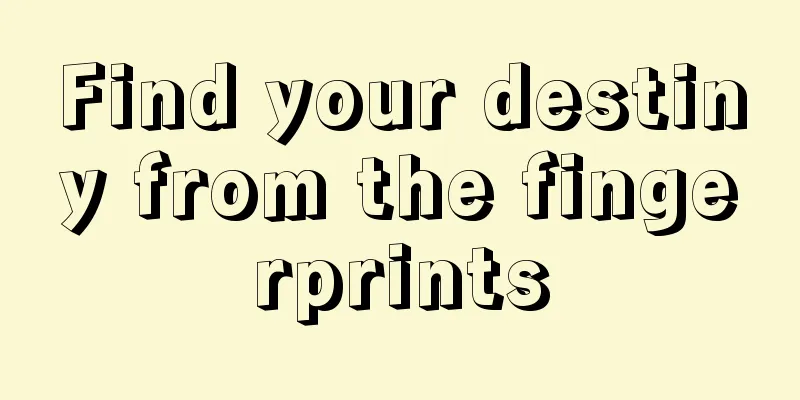 Find your destiny from the fingerprints