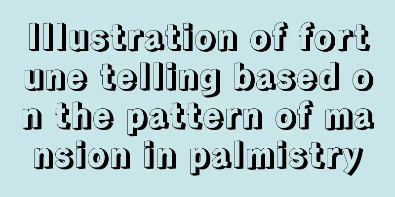 Illustration of fortune telling based on the pattern of mansion in palmistry