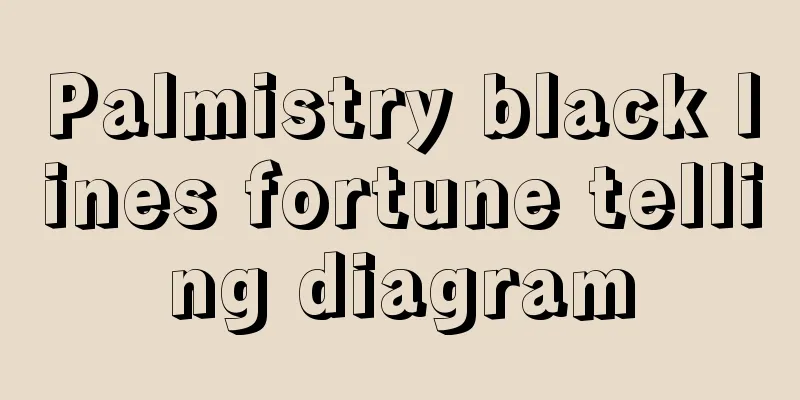 Palmistry black lines fortune telling diagram