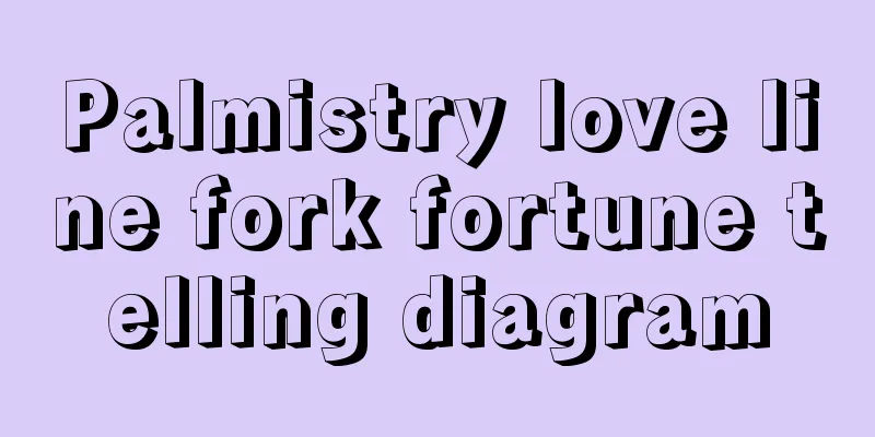 Palmistry love line fork fortune telling diagram