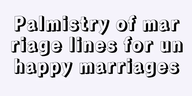 Palmistry of marriage lines for unhappy marriages