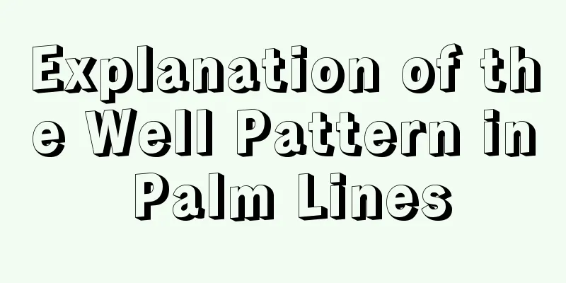 Explanation of the Well Pattern in Palm Lines