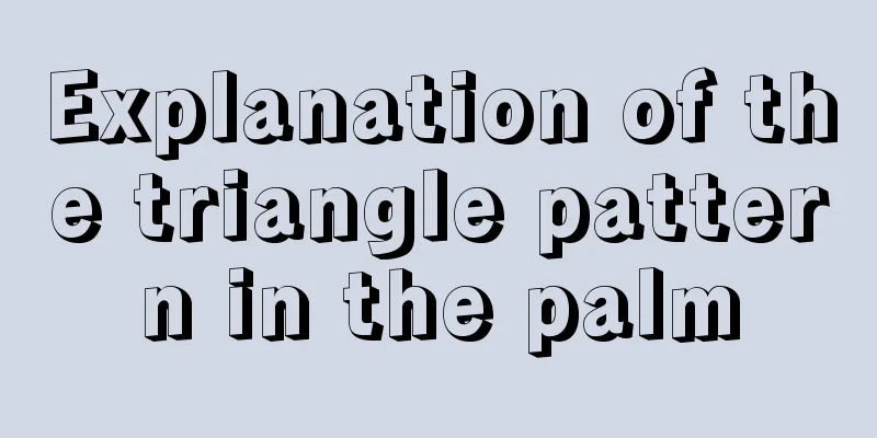 Explanation of the triangle pattern in the palm