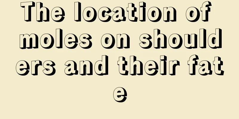 The location of moles on shoulders and their fate