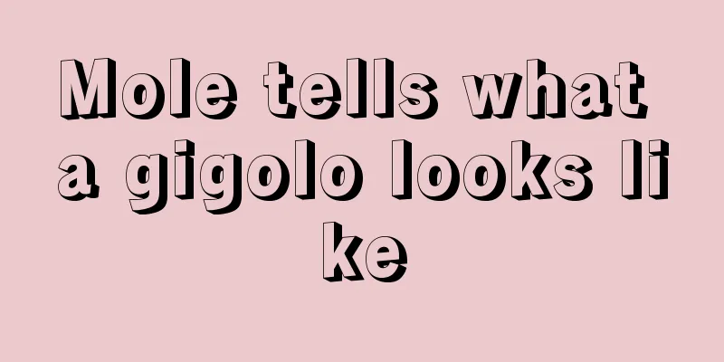 Mole tells what a gigolo looks like