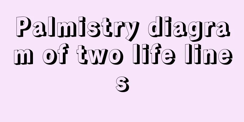 Palmistry diagram of two life lines