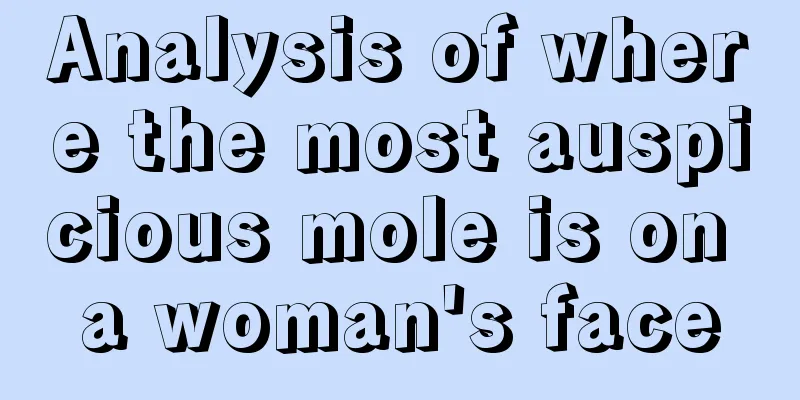 Analysis of where the most auspicious mole is on a woman's face