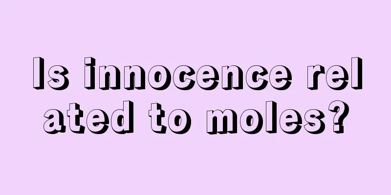Is innocence related to moles?