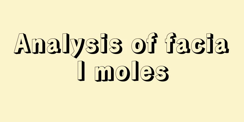 Analysis of facial moles