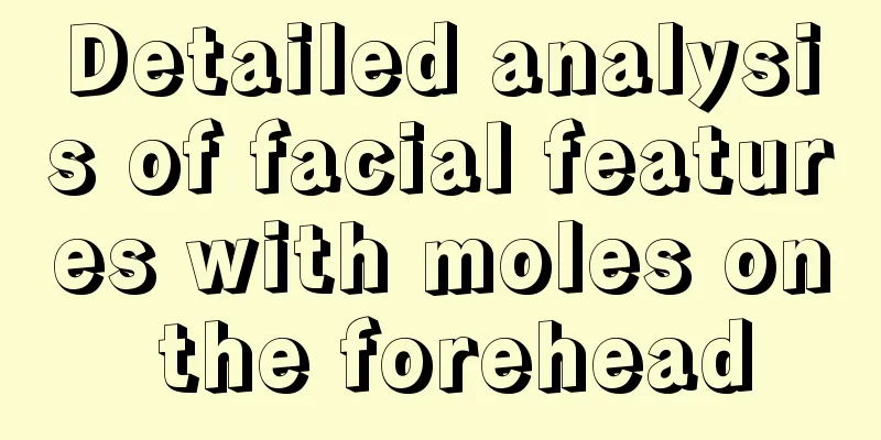 Detailed analysis of facial features with moles on the forehead