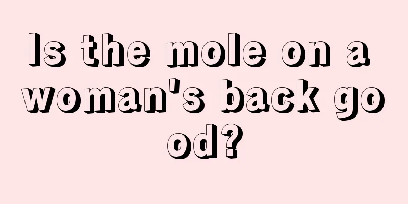 Is the mole on a woman's back good?