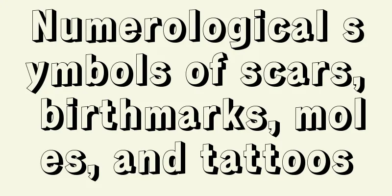 Numerological symbols of scars, birthmarks, moles, and tattoos