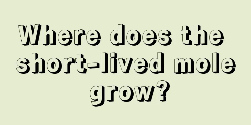 Where does the short-lived mole grow?